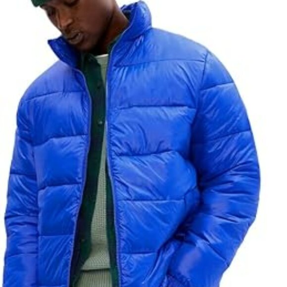 Gap Men's Midweight Puffer Jacket — Bristol Blue, Size 2XL